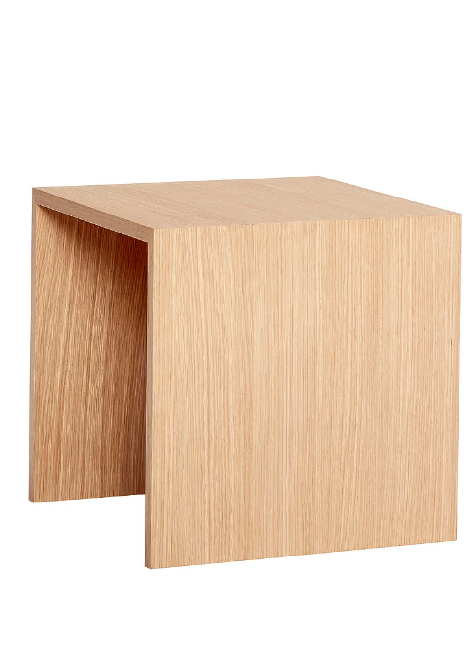 Less natural wood side table