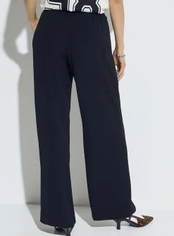 Lia flowy twill wide-leg dress pant