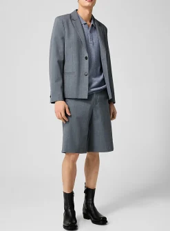 Liam heathered grey Bermuda short