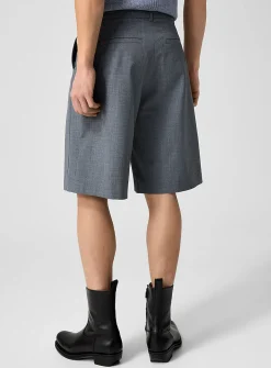 Liam heathered grey Bermuda short