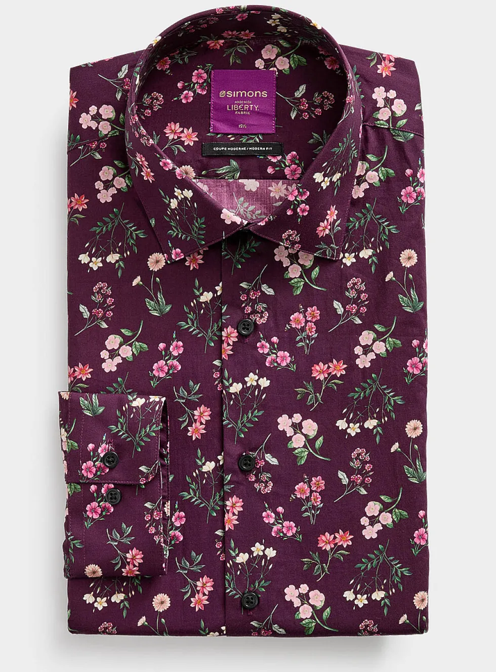 Liberty painterly floral shirt