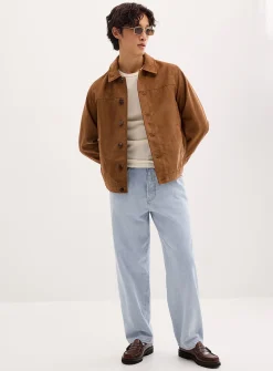Light blue bleached jean