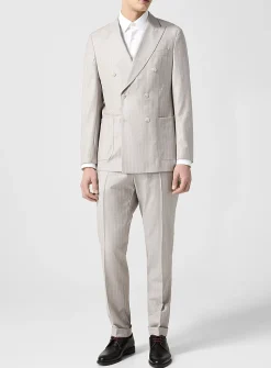 Light grey pinstripe suit