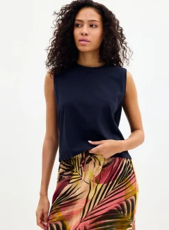 Light linen boxy-fit cami