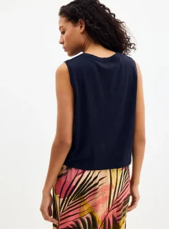 Light linen boxy-fit cami