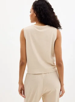 Light linen boxy-fit cami