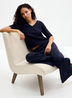 Light linen boxy-fit T-shirt