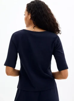 Light linen boxy-fit T-shirt
