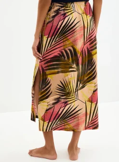 Light linen maxi skirt