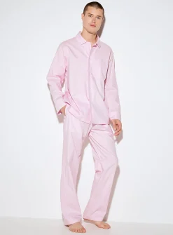 Light pink poplin pyjama pant