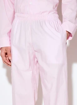 Light pink poplin pyjama pant