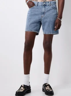 Light-blue denim short