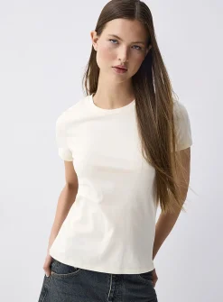 Lightweight jersey crew-neck tee