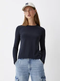 Lightweight jersey crew-neck tee