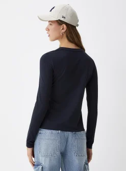 Lightweight jersey crew-neck tee