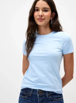 Lightweight jersey crew-neck tee