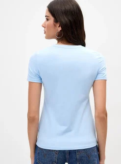 Lightweight jersey crew-neck tee