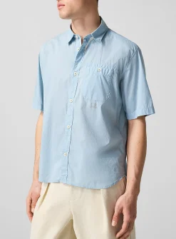 Lightweight poplin shirt