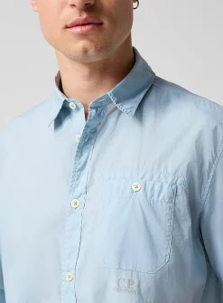 Lightweight poplin shirt