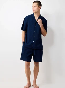 Lightweight solid linen shirt