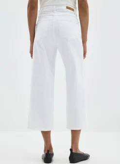 Lily cropped white jean