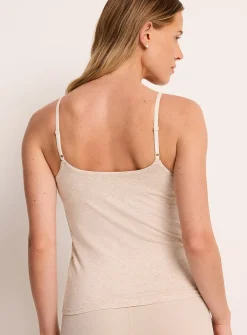 Lined-bust fitted cami