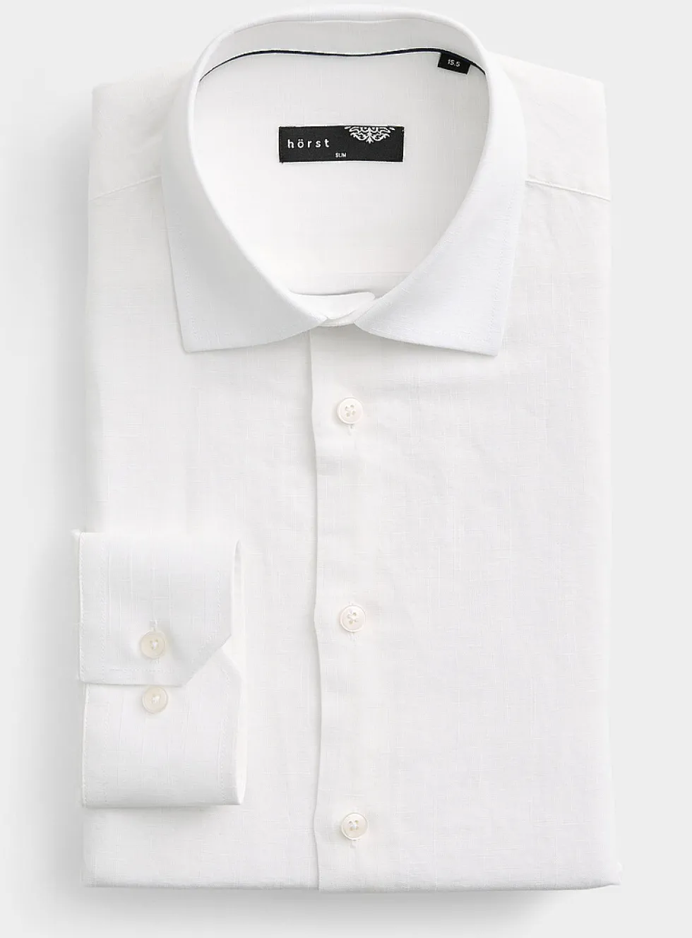 Linen and cotton chambray shirt