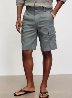 Linen cargo Bermudas