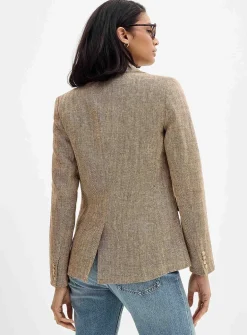 Linen chevron jacket