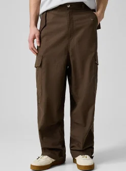 Linen parachute pant