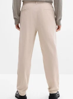 Linen pleated pant