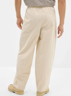 Linen-blend pant