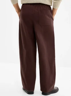 Linen-blend pant