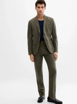 Linen-cotton pant