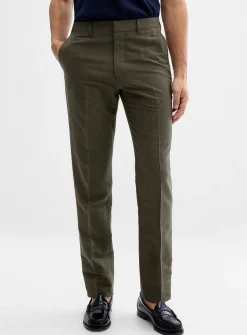 Linen-cotton pant