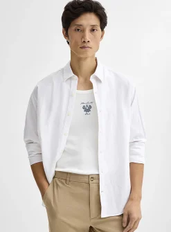 Linen-organic cotton shirt