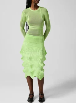 Linkage knit skirt