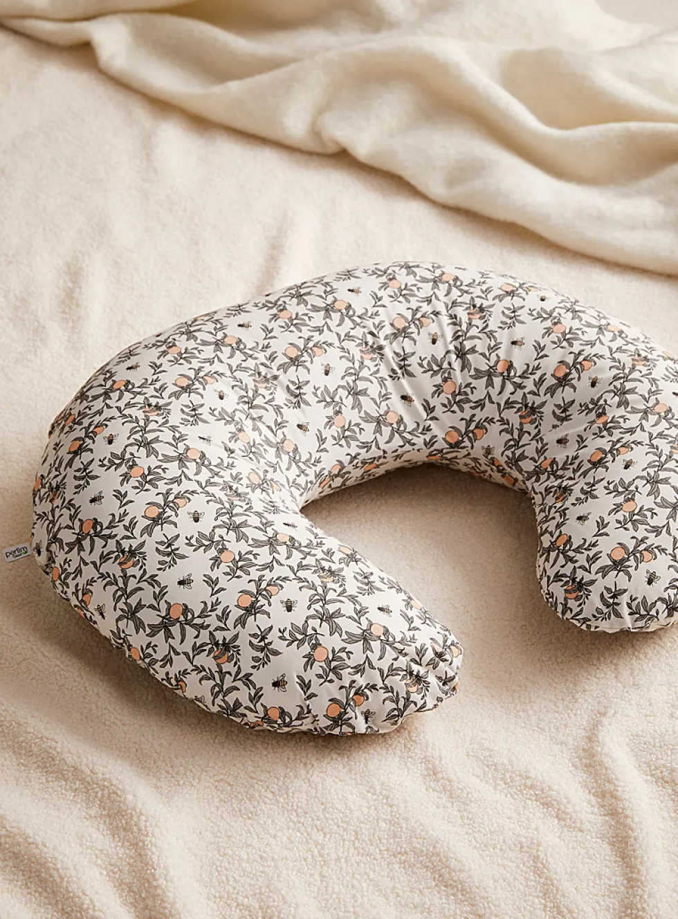 Little bees nursing pillow
