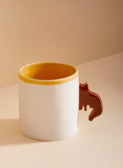 Little cat handle mug