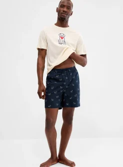 Little dog poplin pyjama short