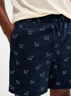 Little dog poplin pyjama short