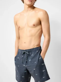 Little fish swim trunk