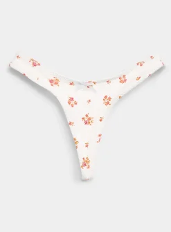 Little roses thong bottom