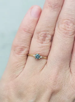 Liv sapphire and diamond ring