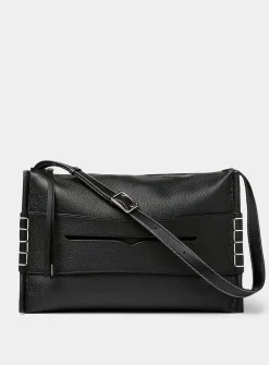 Loafer grained leather bag