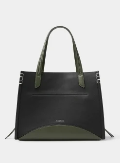 Loafer suede bucket bag