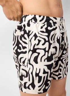 Loefy fluid abstraction swim trunk