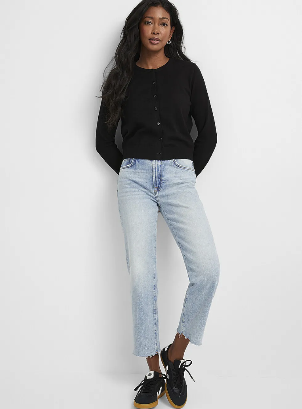 Logan frayed-hem jean