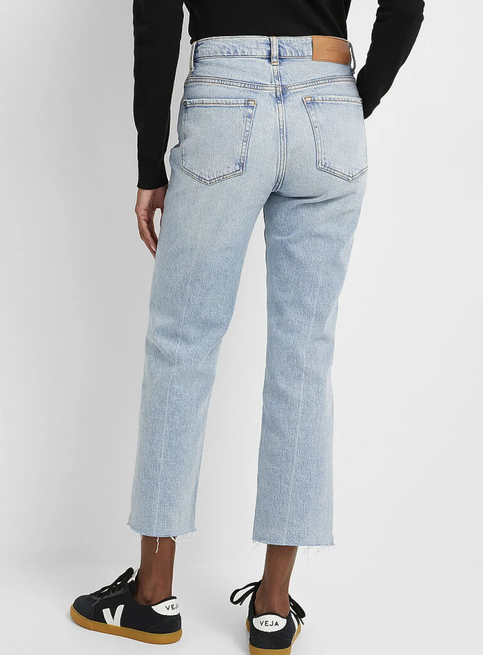 Logan frayed-hem jean