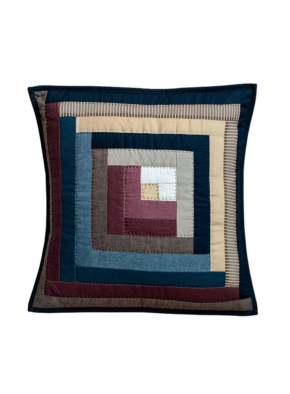 LogCabin quilt cushion